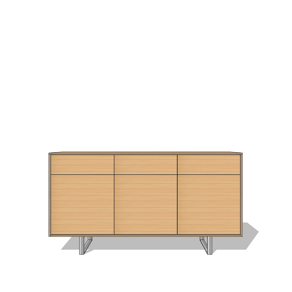 Small wood outlet credenza